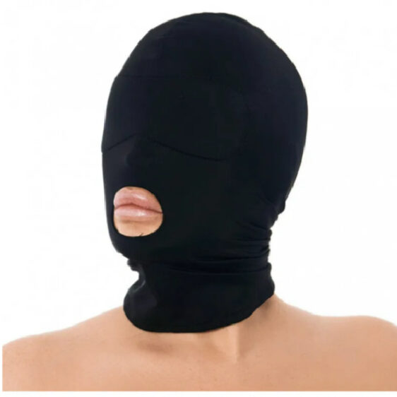 Sort Maske med Åben Mund