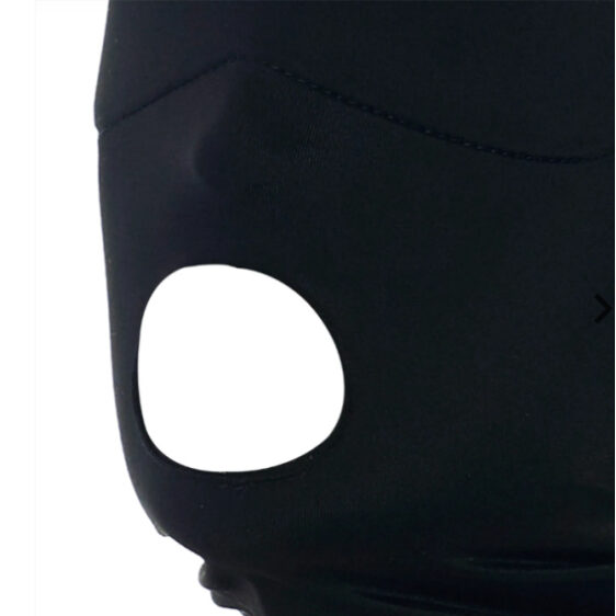 Sort Maske med Åben Mund