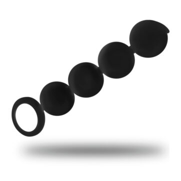 BlackAndSilver - Analkæde Silikone 15 cm