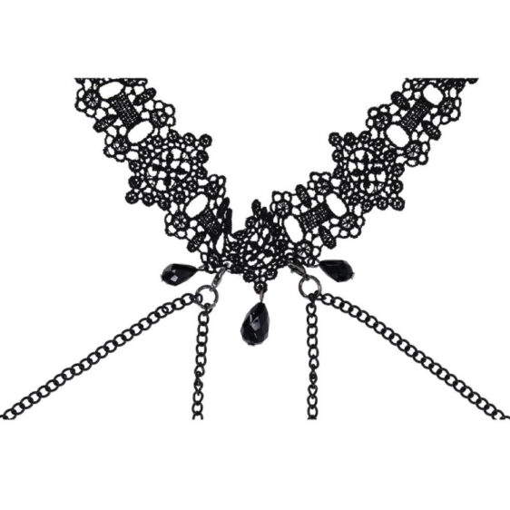 Blonde Halsbånd med Nipple Klemmer