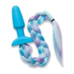 Silicone Plug med Unicorn Tail Blå