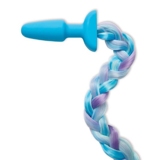 Silicone Plug med Unicorn Tail Blå