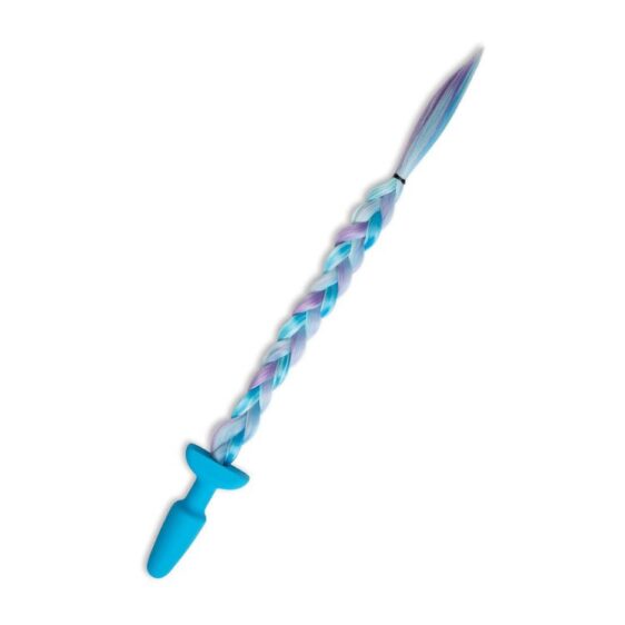 Silicone Plug med Unicorn Tail Blå