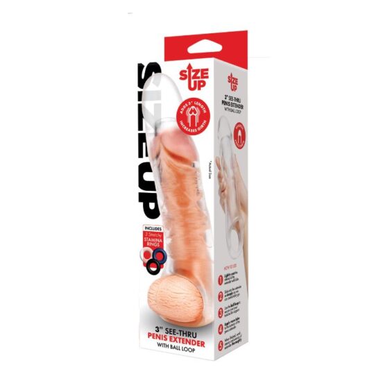 Clear Penis Sleeve Extra Girthy